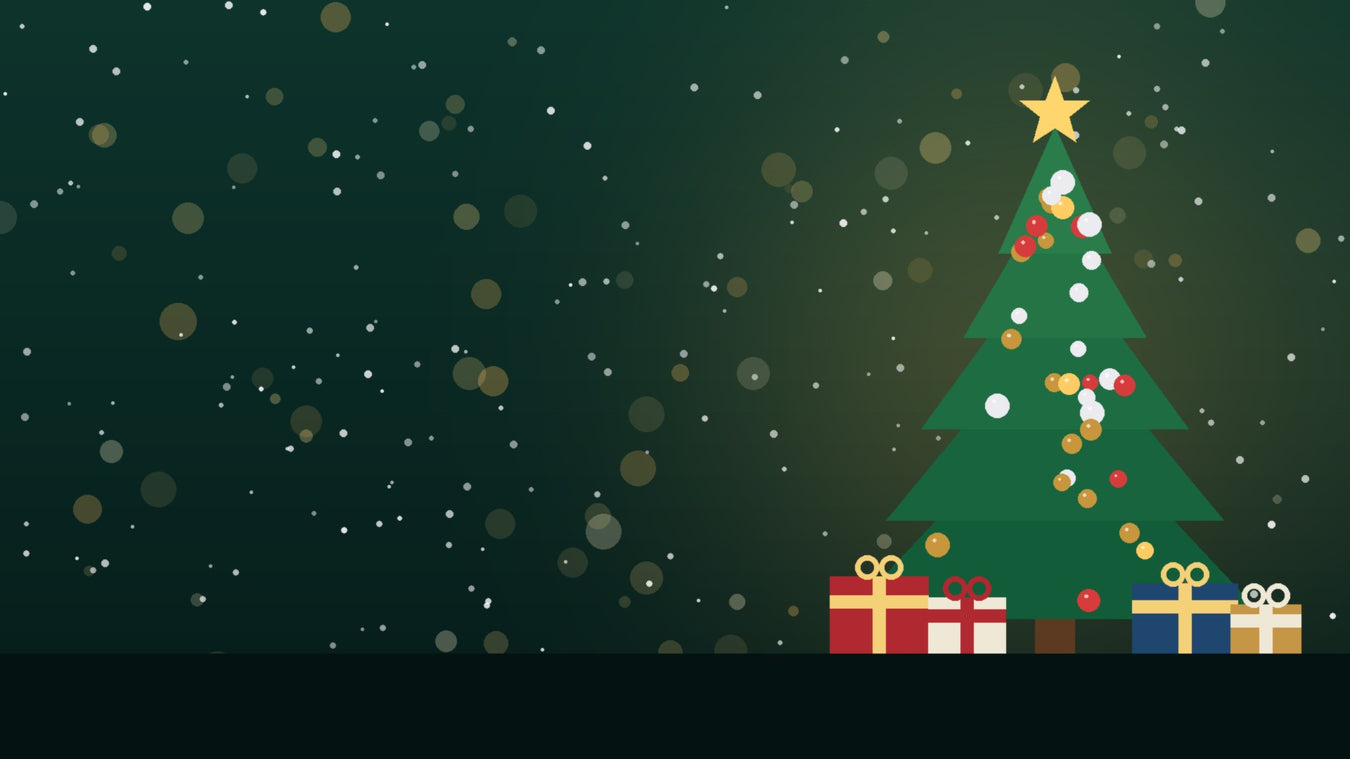Christmas tree with wrapped gifts and warm lights, Homesplex home, garden and Christmas gift ideas