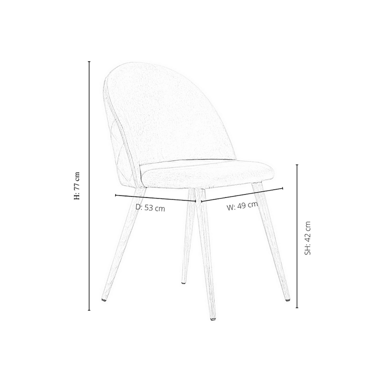 Lucia Dallas Dining Table and Chairs Set of 4 - an Oak Dining Table & Set of 4 Velvet Dining Chairs - image 36