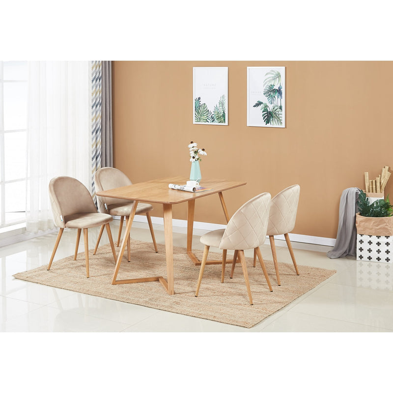 Lucia Dallas Dining Table and Chairs Set of 4 - an Oak Dining Table & Set of 4 Velvet Dining Chairs - image 28