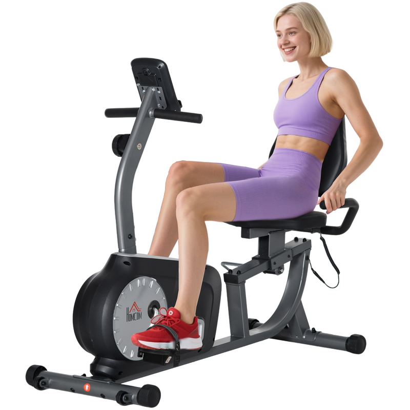 HOMCOM Exercise Bike with LCD Display, Quiet 8-Level Magnetic Resistance - image 2