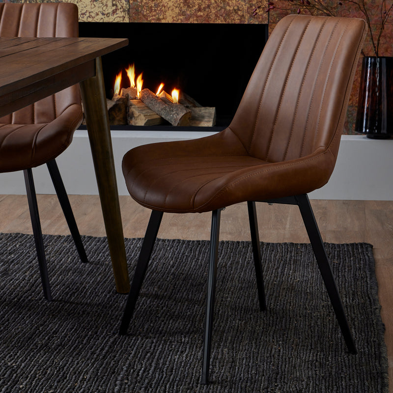 Malmo Tan Dining Chair – Brown – image 5