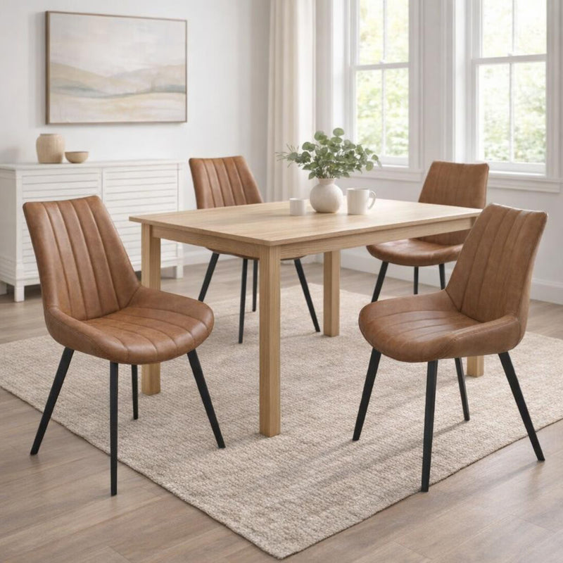 Malmo Tan Dining Chair – Brown – image 1