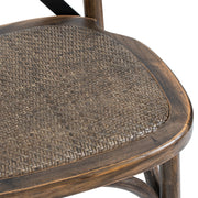 Cross Back Dining Chair – Brown – image 3