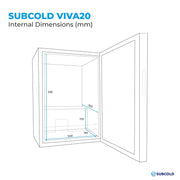 Subcold Viva20 20 bottle LED wine cooler, photo 11
