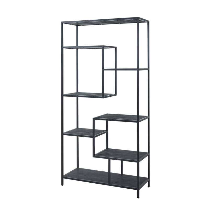 Large Black Multi Shelf Unit – Black – image 2
