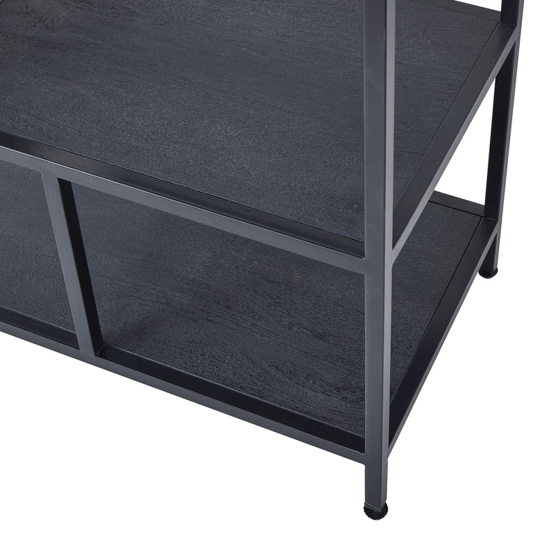 Large Black Multi Shelf Unit – Black – image 4