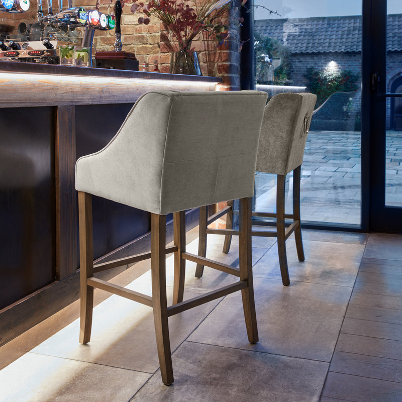 Epsom Grey Bar Stool – Grey – image 2