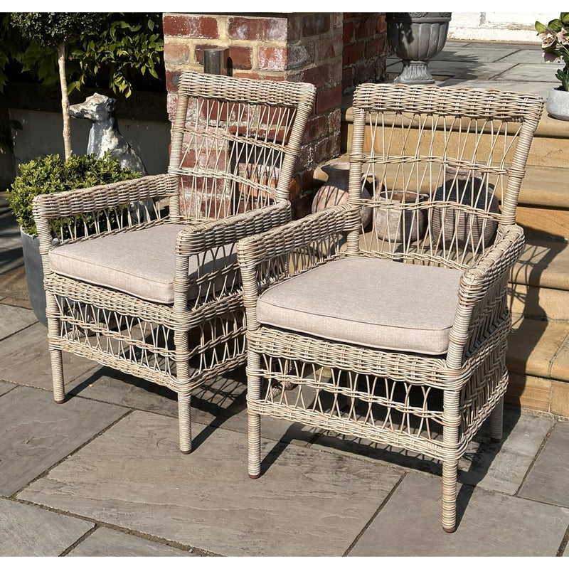 Provence Collection Outdoor Dining Chair – Beige – image 2