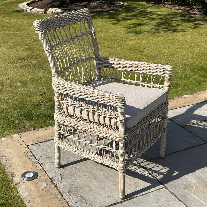 Provence Collection Outdoor Dining Chair – Beige – image 1