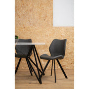 Weston White Marble Effect Rectangular Dining Table 