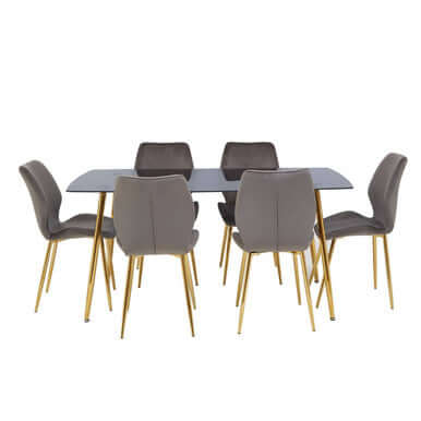 Wimslow Smoked Glass Dining Table 