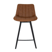 Malmo Tan Swivel Bar Stool – Brown – image 3