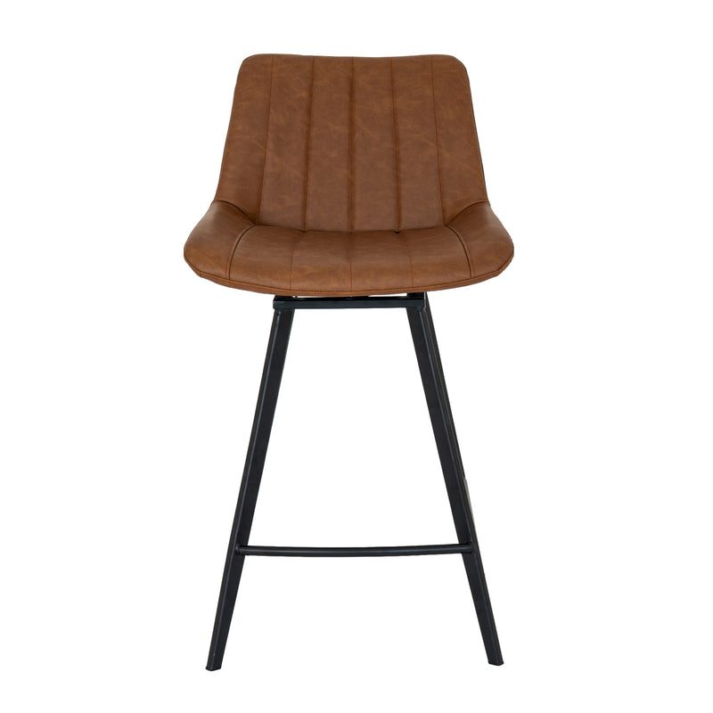 Malmo Tan Swivel Bar Stool – Brown – image 3