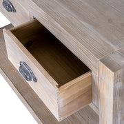 Haldon Collection 3 Drawer Console Table – Brown – image 2