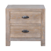 Haldon Collection 2 Drawer Bedside Table – Brown – image 2