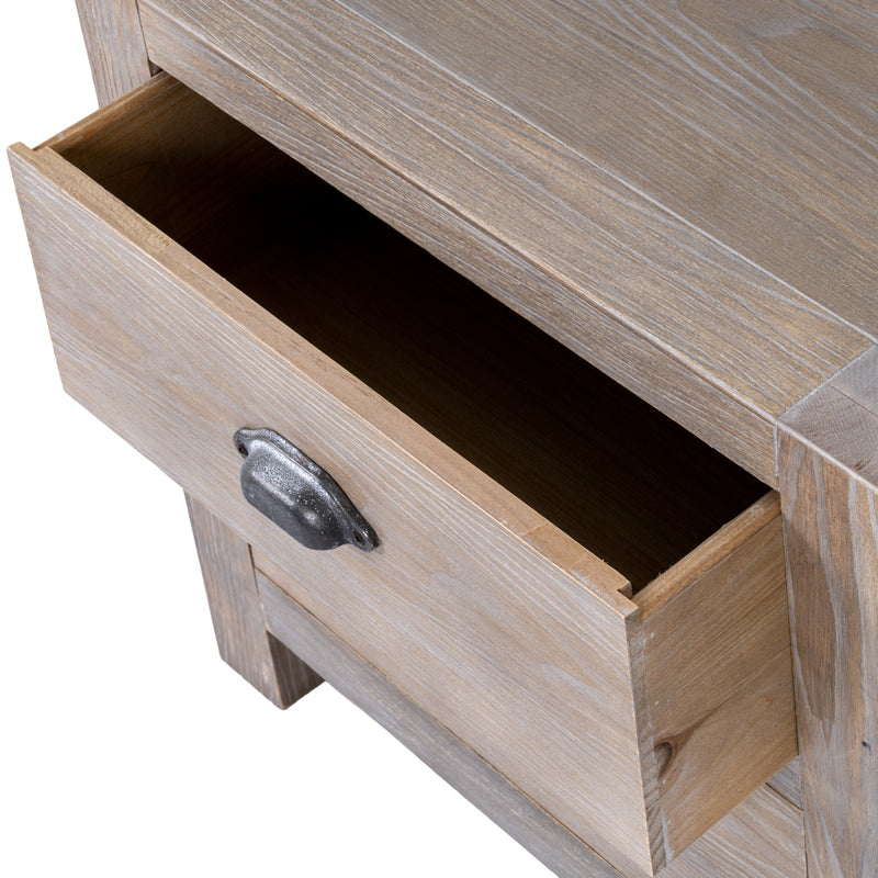 Haldon Collection 2 Drawer Bedside Table – Brown – image 3