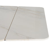 Romanby Stone Extending Dining Table – White – image 3