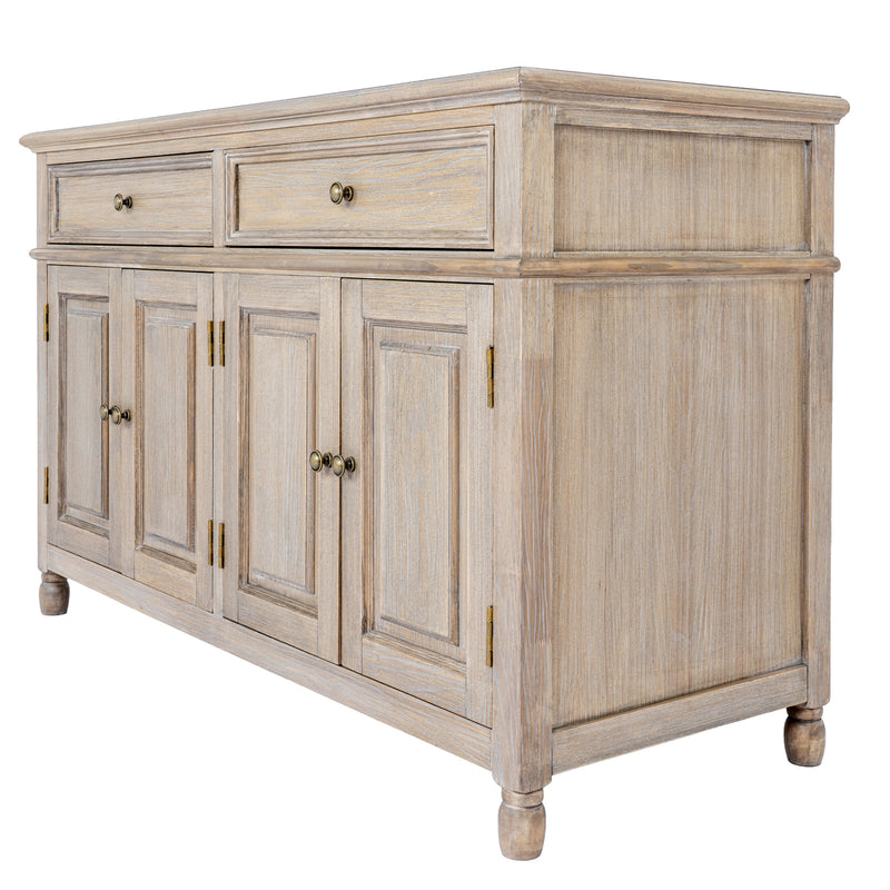Delphine Collection 4 Door 2 Drawer Sideboard – Brown – image 3