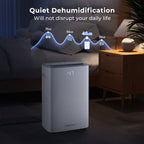 24 L Energy Efficient Dehumidifier with Auto Drain or Manual Drainage