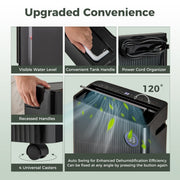 25L/D Dehumidifier for Home with 4 Modes 3-Color Indicator 24H Timer
