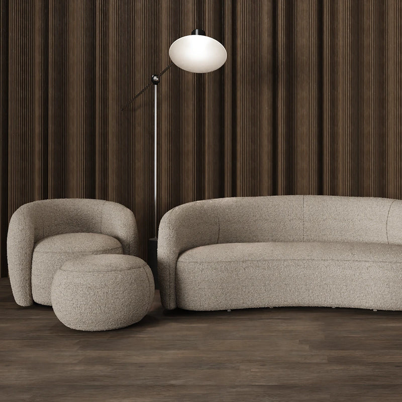Phoebe Swivel Accent Chair - Cream Boucle