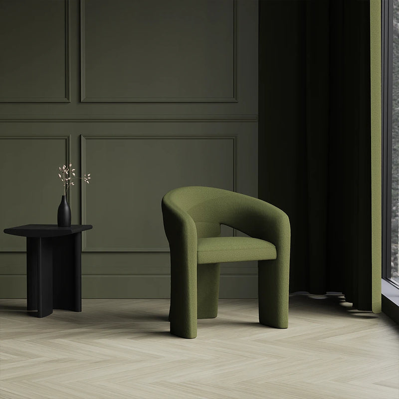 Boho Accent Chair - Forest Green