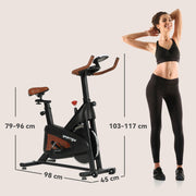 SPORTNOW Quiet Stationary Exercise Bike with Adjustable Seat - image 3