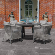 Maze Maldives Round Dining Set side view