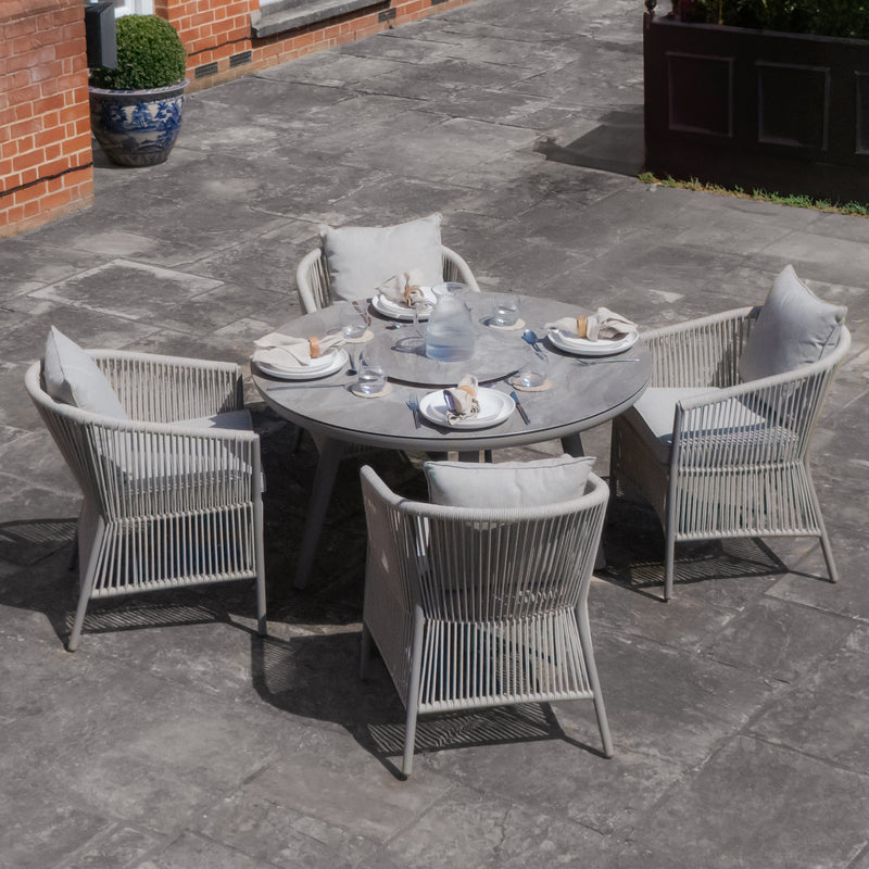 Maze Maldives Round Dining Set lazy susan detail
