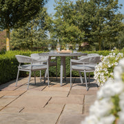 Maze Florence 4 Seat Round Dining Set - angle view