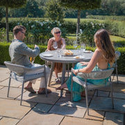 Maze Florence 4 Seat Round Dining Set - table detail with lazy Susan