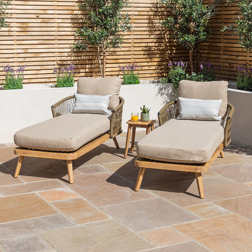 Maze Havana 8 Seat Dining Set - rope weave detail