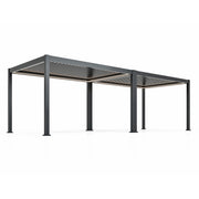 Eden Pergola Jointing Kit 3m Side - Grey, fitted view