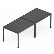 Eden Pergola Jointing Kit 3m Side - Grey, base plate detail