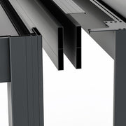 Eden Pergola Jointing Kit 3m Side - Grey, beam cover detail
