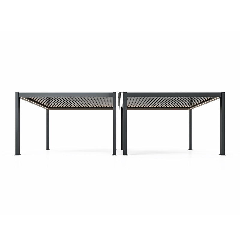 Maze Eden Aluminium Pergola Jointing Kit 4m Side - Grey