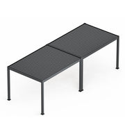 Eden Pergola Jointing Kit 4m Side - Grey, base plate detail