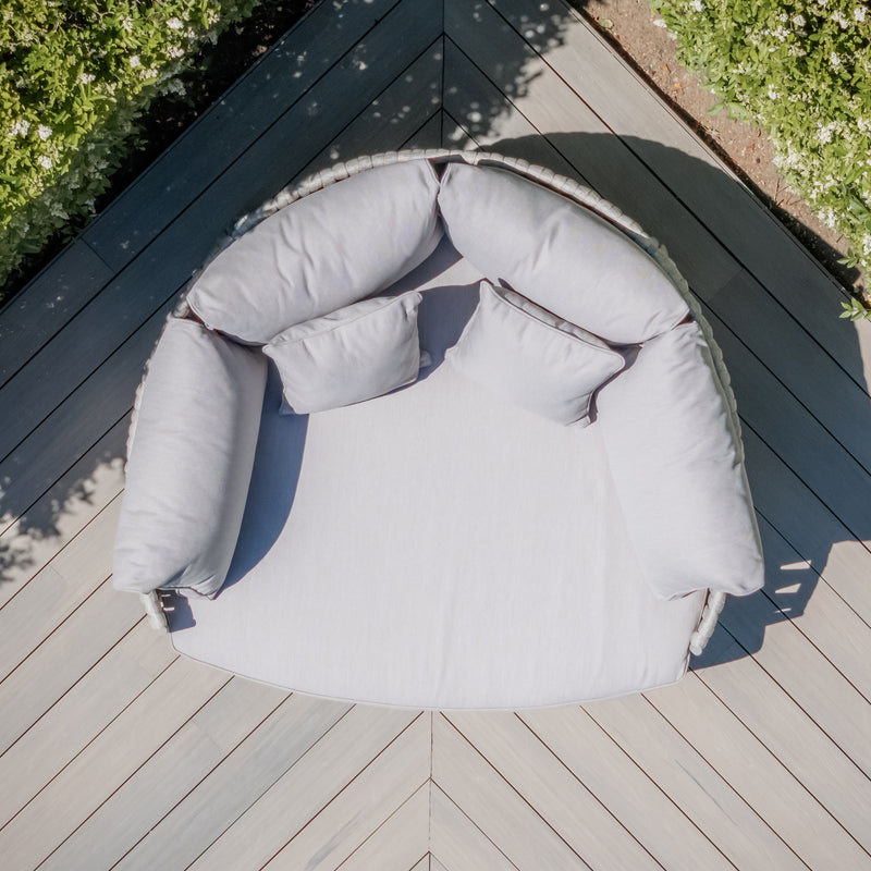 Maze - Milan Rope Weave Daybed - Cool Linen