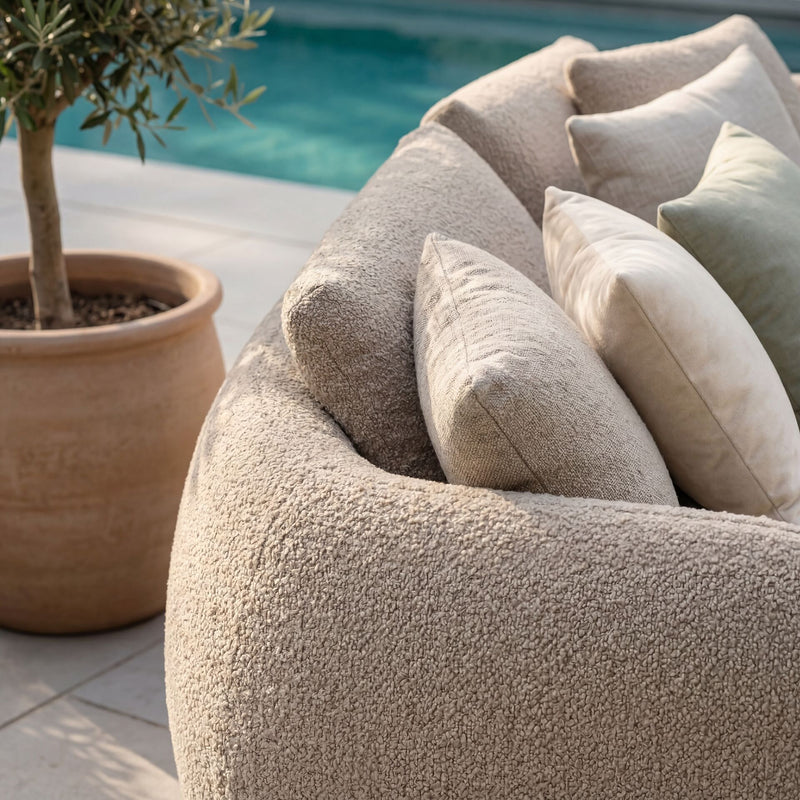 Maze Monte Carlo Daybed Greige Boucle - detail view