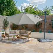 Maze Aramis Solar LED 3.5m Round Cantilever Parasol - LED lighting detail