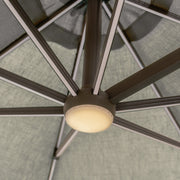 Maze Aramis Solar LED 3.5m Round Cantilever Parasol - canopy close-up