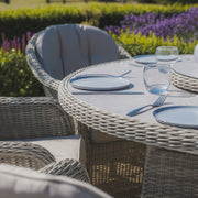 Maze Oxford 6 Seat Rattan Dining Set – lifestyle garden setting