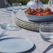 Maze Oxford 6 Seat Round Dining Set – ceramic glass table top detail