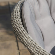 Maze Oxford Heritage Rattan Dining Set – ceramic glass table close-up