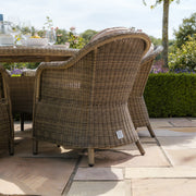 Maze Winchester 6 Seat Rattan Dining Set – Lazy Susan close-up