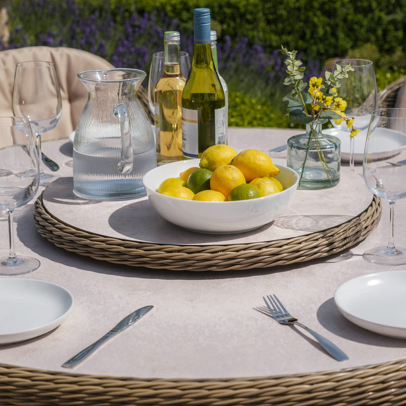 Maze Winchester 6 Seat Rattan Garden Dining Set – lifestyle setting