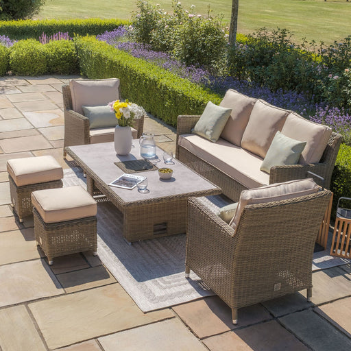 Maze Winchester Sofa Dining Set - Ceramic Glass
