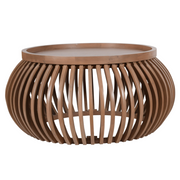 Indus Solid Wood Small Round Low Coffee Table - image 4