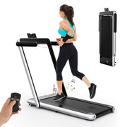 2.25HP Foldable Walking Pad Treadmill with Remote Black - view 13
