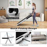 2.25HP Foldable Walking Pad Treadmill with Remote Black - view 16